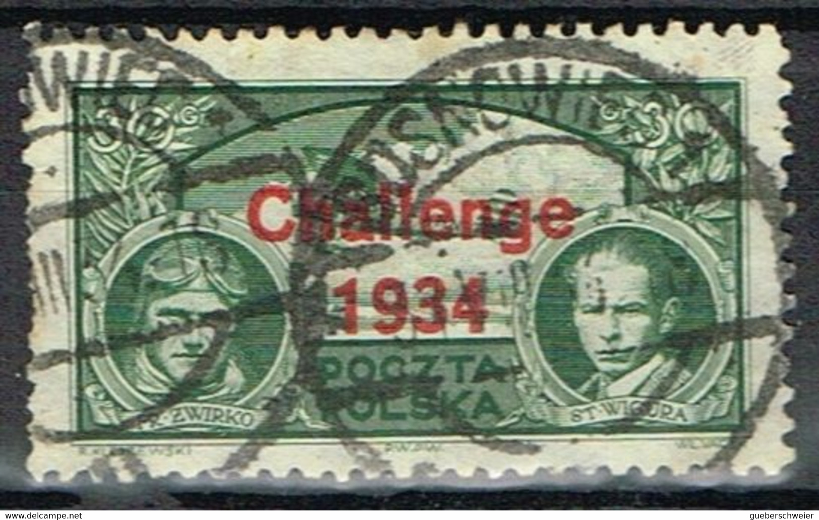 POL 85 - POLOGNE PA 9B Obl. Coupe D'Europe Des Avions De Tourisme Challenge 1934 - Gebruikt