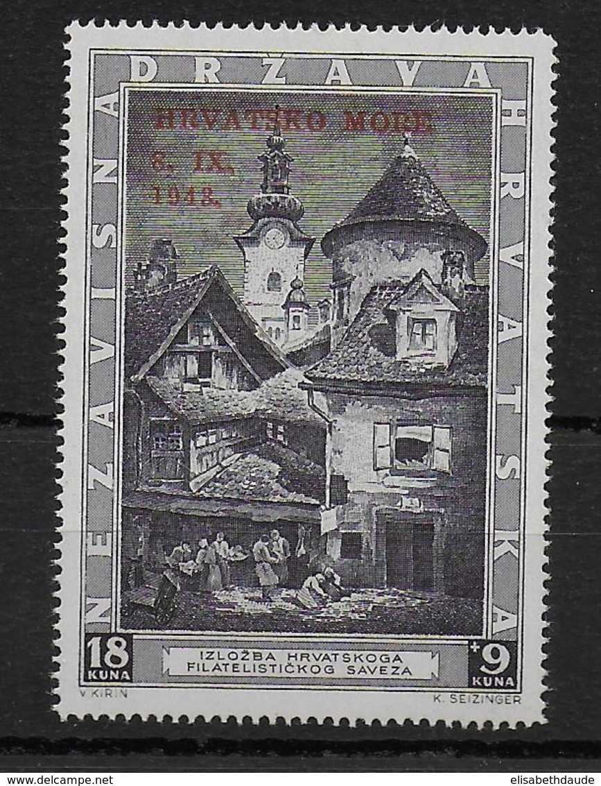 HRVATSKA - 1943 - YVERT N° 104A ** MNH - COTE = 14.5 EUR. - Croacia