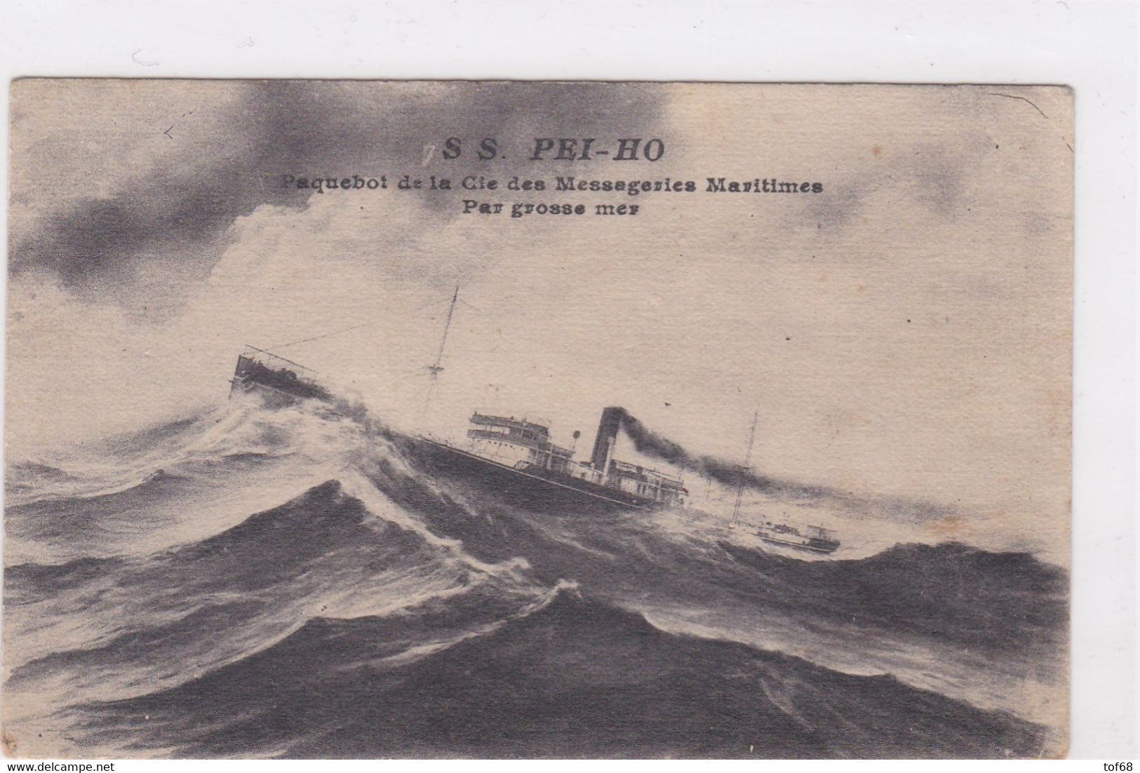 S S Pei Ho Paquebot Des Messageries Maritimes - Steamers