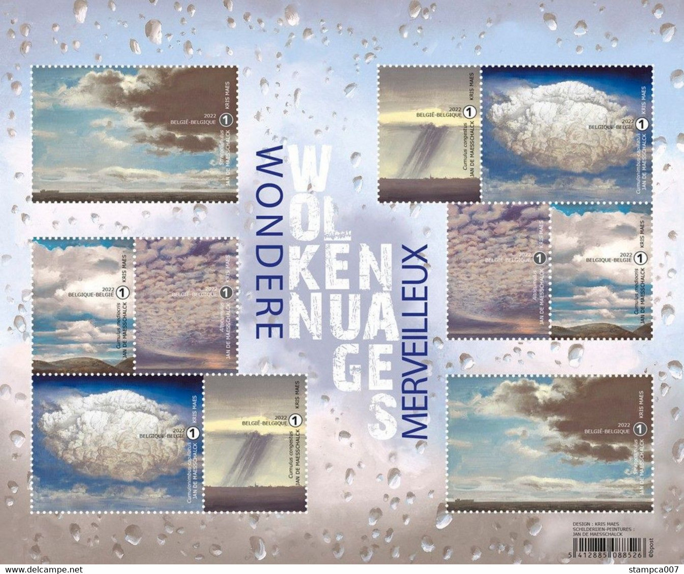 2022 Nature Wolken Nuages Clouds MNH Sheet - Nuevos