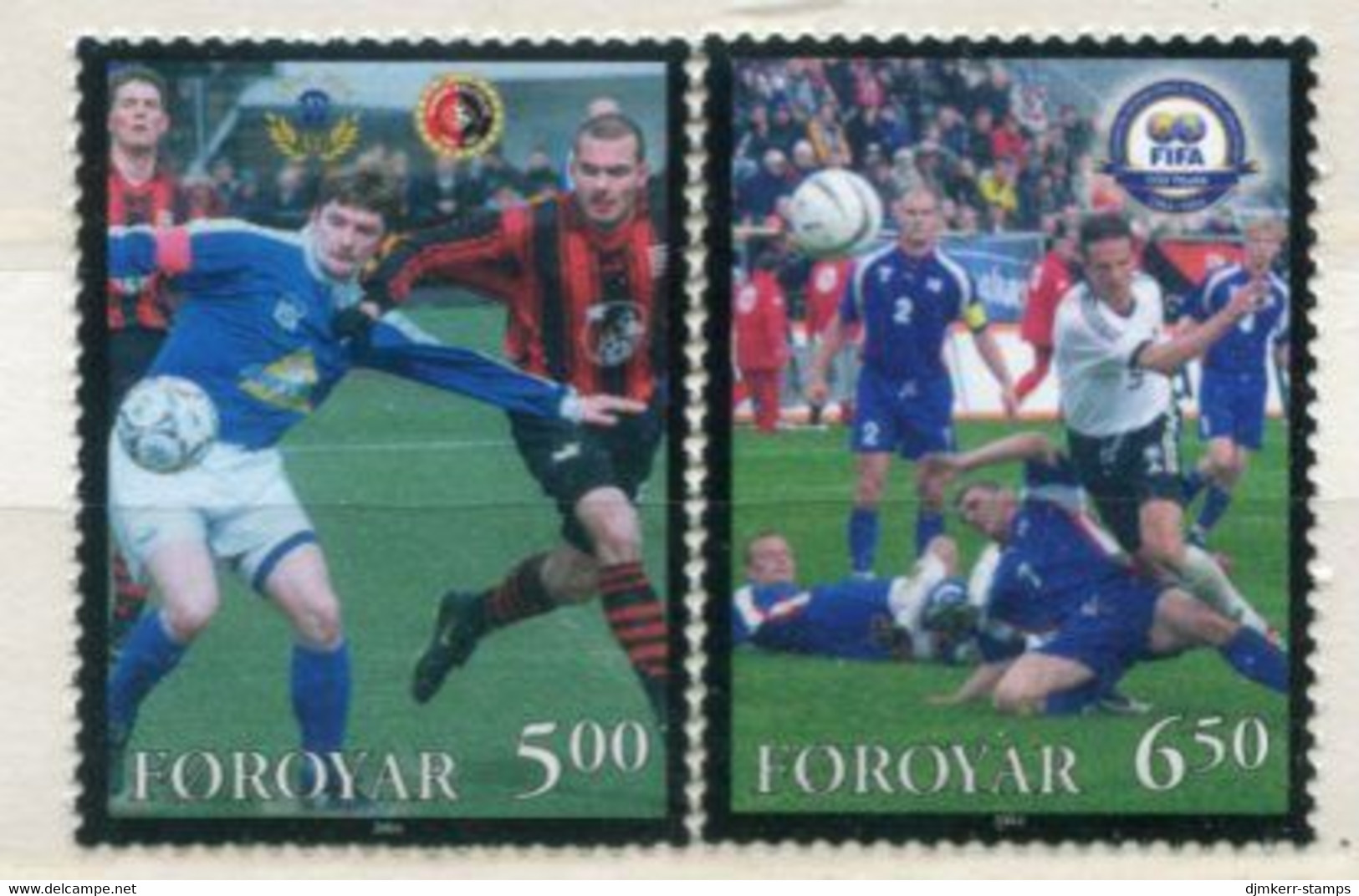 FAEROE ISLANDS 2004 Centenary Of FIFA MNH / **.  Michel 499-500 - Féroé (Iles)