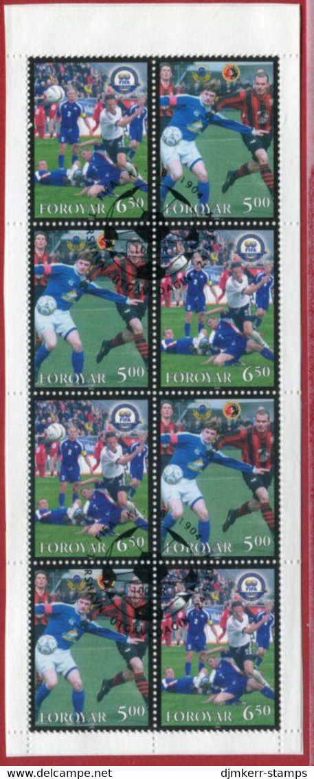 FAEROE ISLANDS 2004 Centenary Of FIFA Se-tenant Ex Booklet Used.  Michel 499-500 - Féroé (Iles)