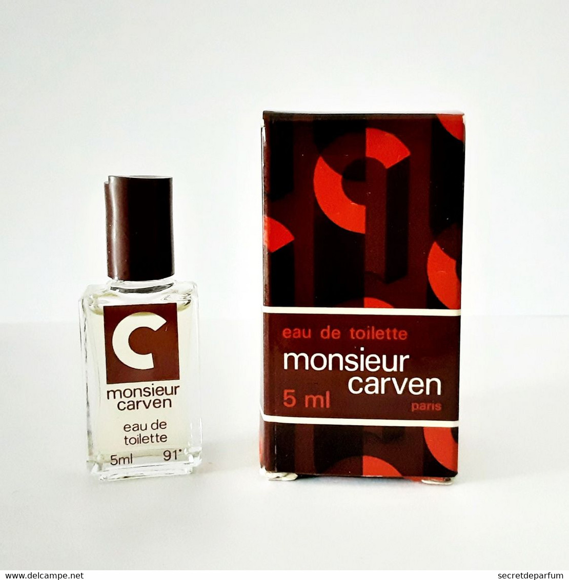 Miniatures De Parfum  MONSIEUR CARVEN  De CARVEN  EDT   5  Ml  + BOITE - Miniatures Hommes (avec Boite)