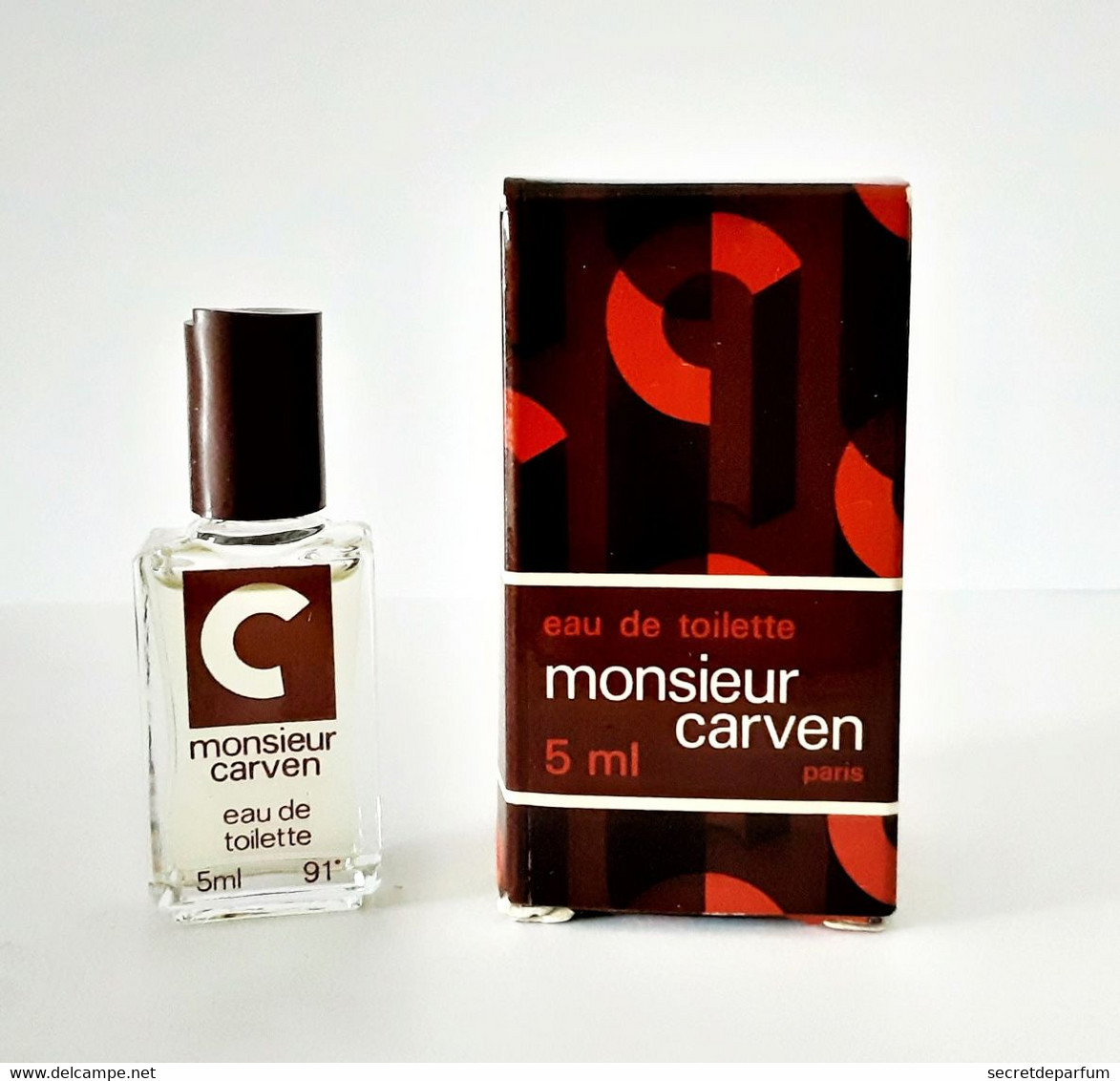 Miniatures De Parfum  MONSIEUR CARVEN  De CARVEN  EDT   5  Ml  + BOITE - Miniatures Hommes (avec Boite)