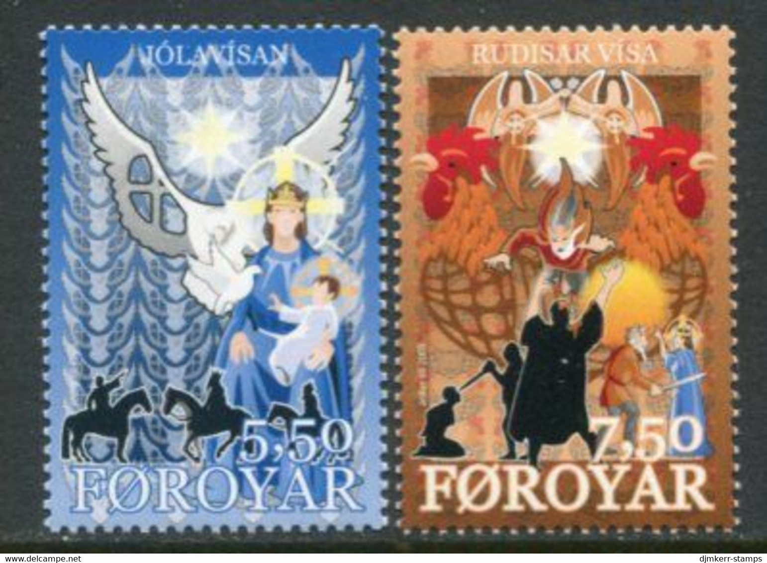 FAEROE ISLANDS 2005 Christmas MNH / **.  Michel 545-46 - Islas Faeroes