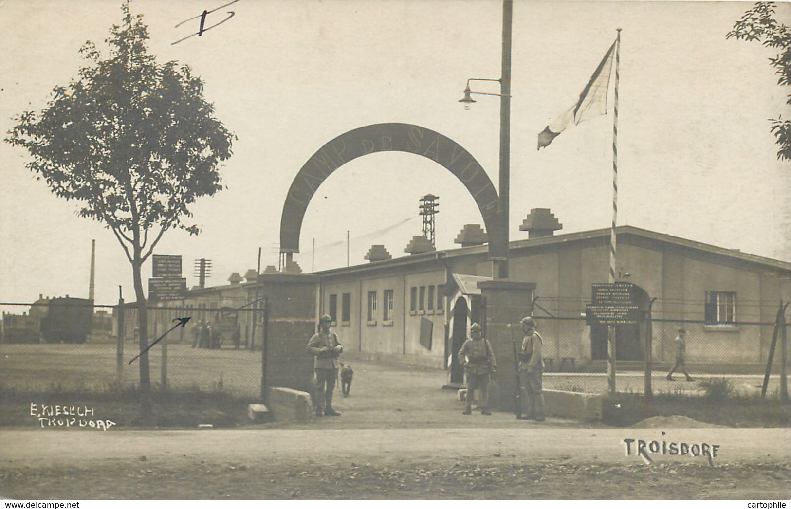 Allemagne - AK Foto - Troisdorf - Französische Militärkaserne -  FFA Forces Francaises En Allemagne WW1 - Troisdorf