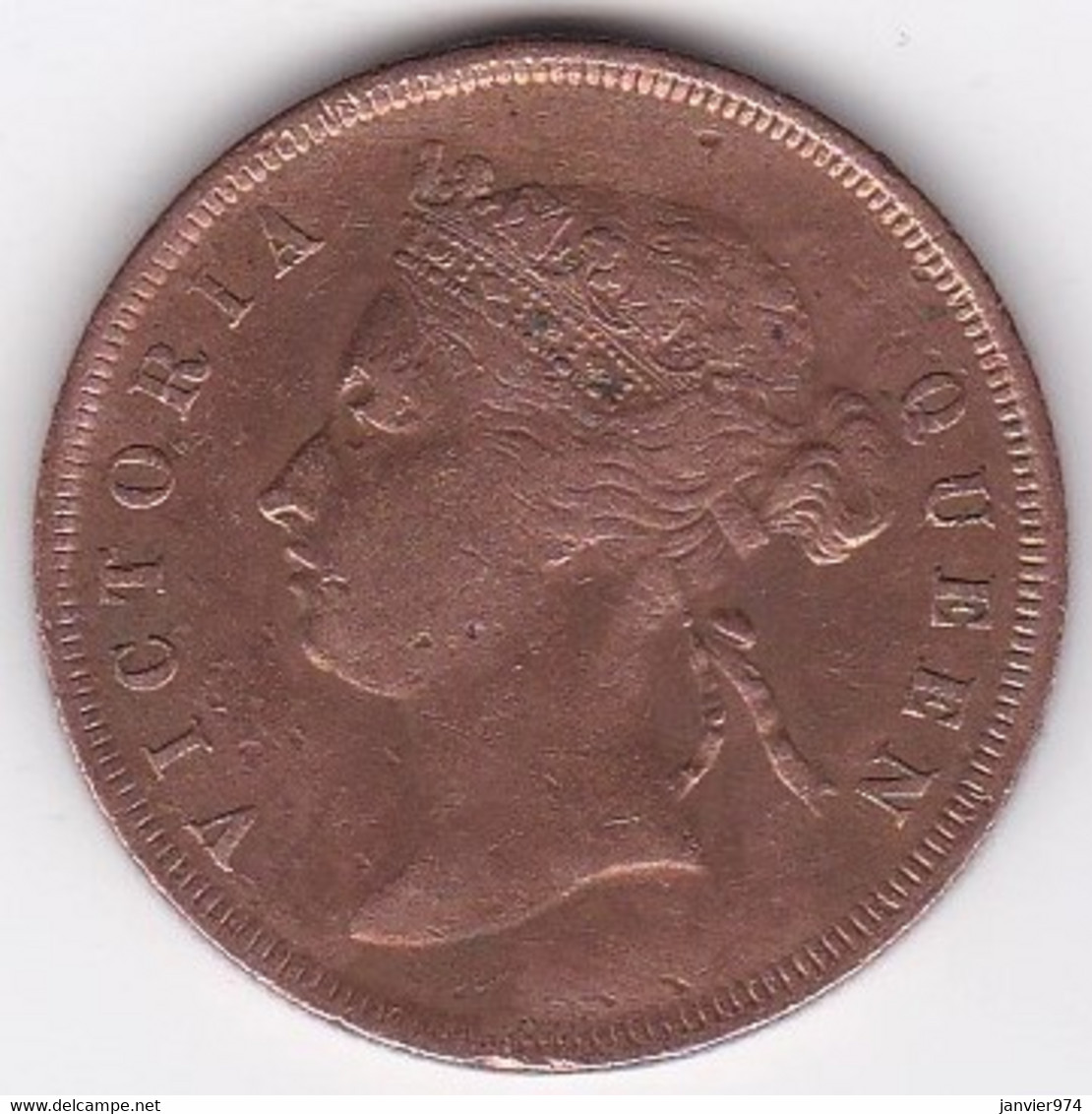 Straits Settlements 1 Cent 1887 Victoria , En Bronze , KM# 16 - Malasia