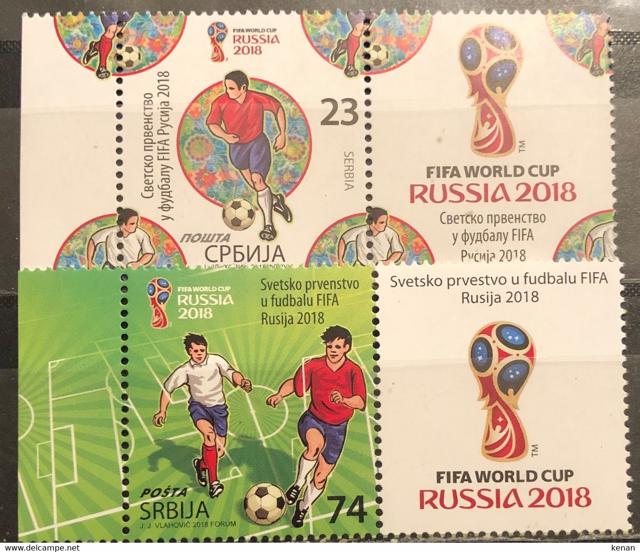 Serbia, 2018, Mi: 802/03  With Labels (MNH) - 2018 – Russie