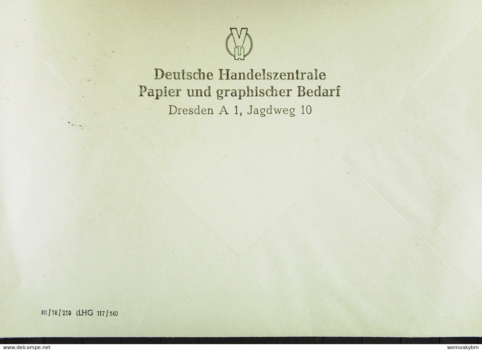 DDR: Dienst-Brief Mit 20 Pfg EF DRESDEN 8.2.57 Abs: Deutsche Handelszentrale Paapier U. Graph. Nach Neugersdorf Knr: 37 - Autres & Non Classés