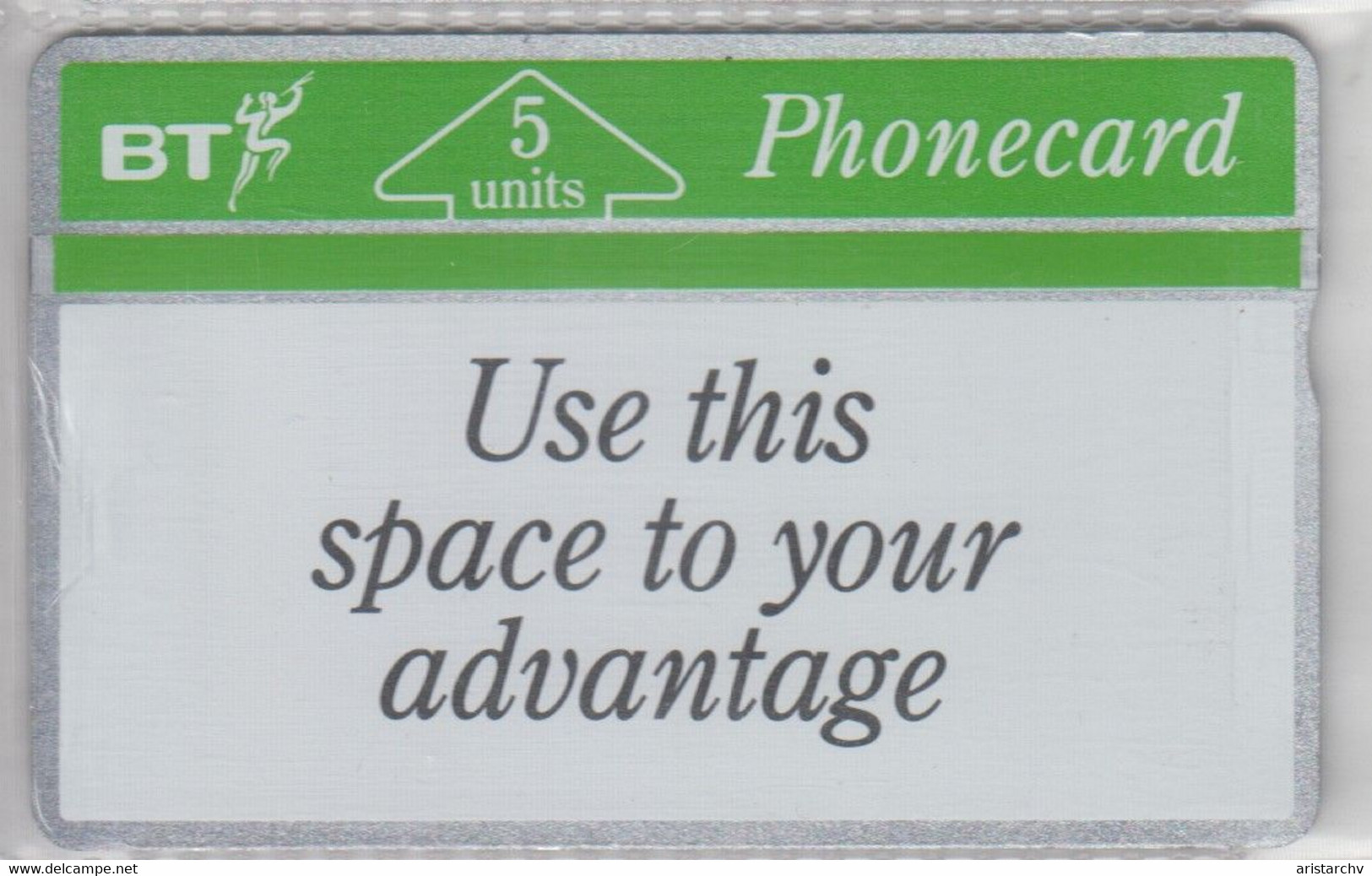 UNITED KINGDOM BT 1992 USE THIS SPACE TO YOUR ADVANTAGE MINT - BT Edición Interna