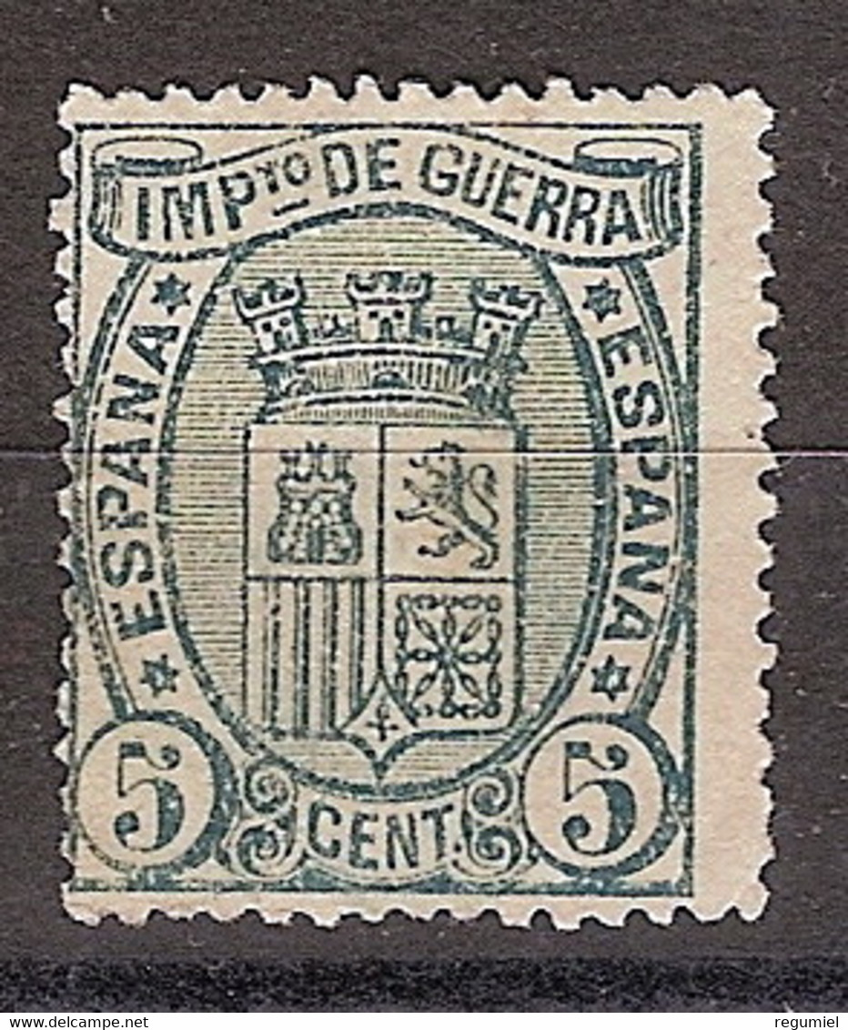 España 0154 * Escudo. 1875. Charnela - Neufs