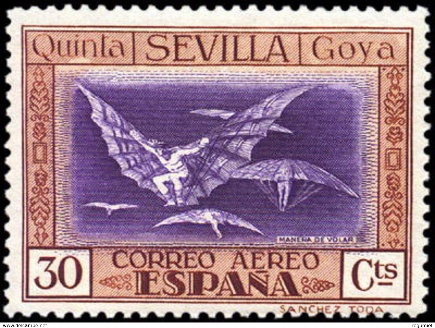 España 0523 ** Quinta De Goya. Aereo. 1930 - Nuevos