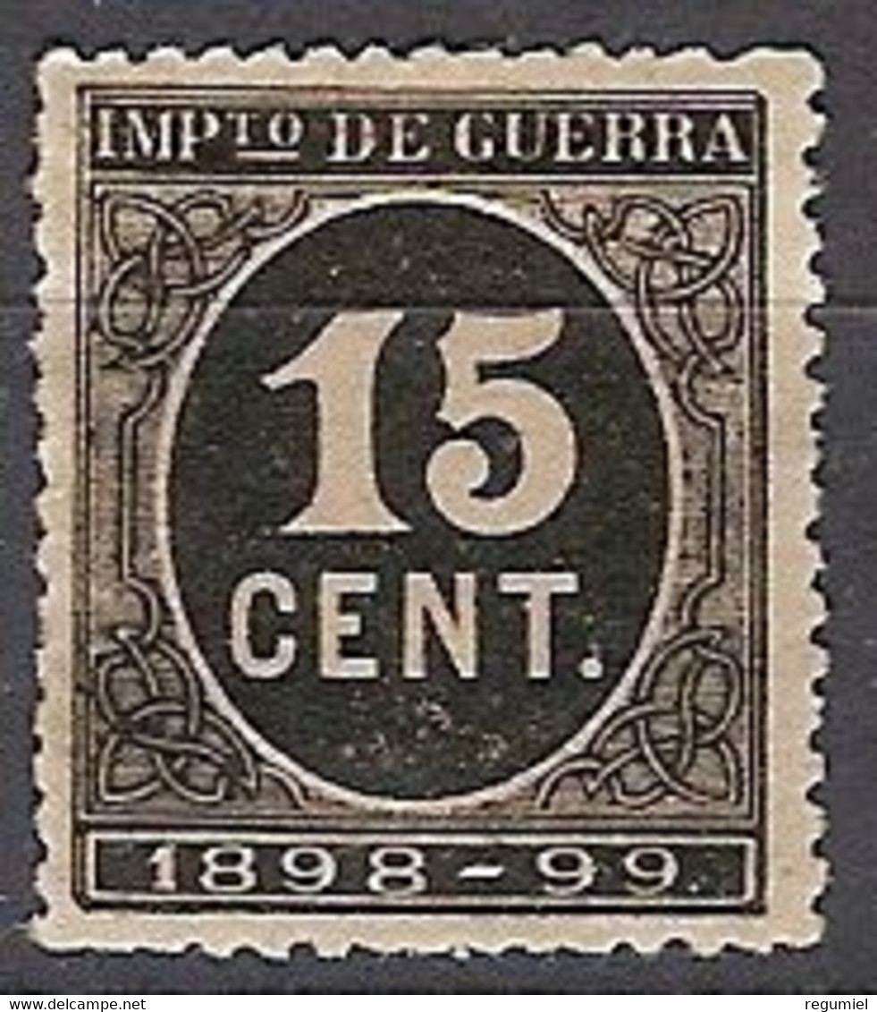 España 0238 (*) Cifra. 1898. Sin Goma - Nuevos
