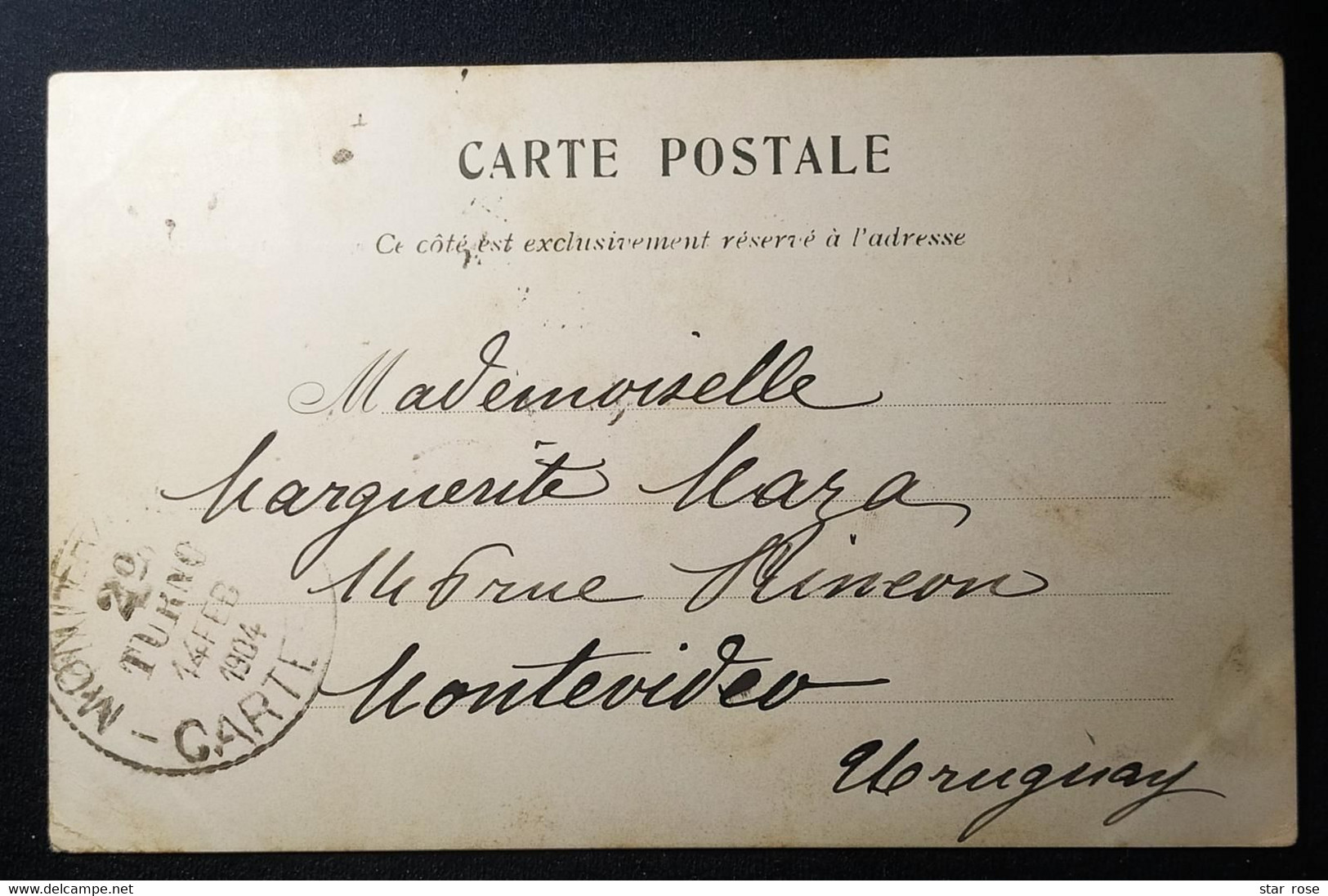 France 1904 - CARICATURE SATIRIQUE - ILLUSTRATEUR MOLOCH -  M. PELLETAN - Envoyé En Uruguay - Moloch