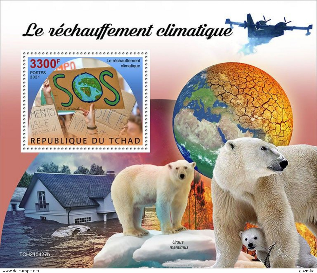 Tchad 2021, Climate Chaneg, Polar Bear, BF - Faune Arctique