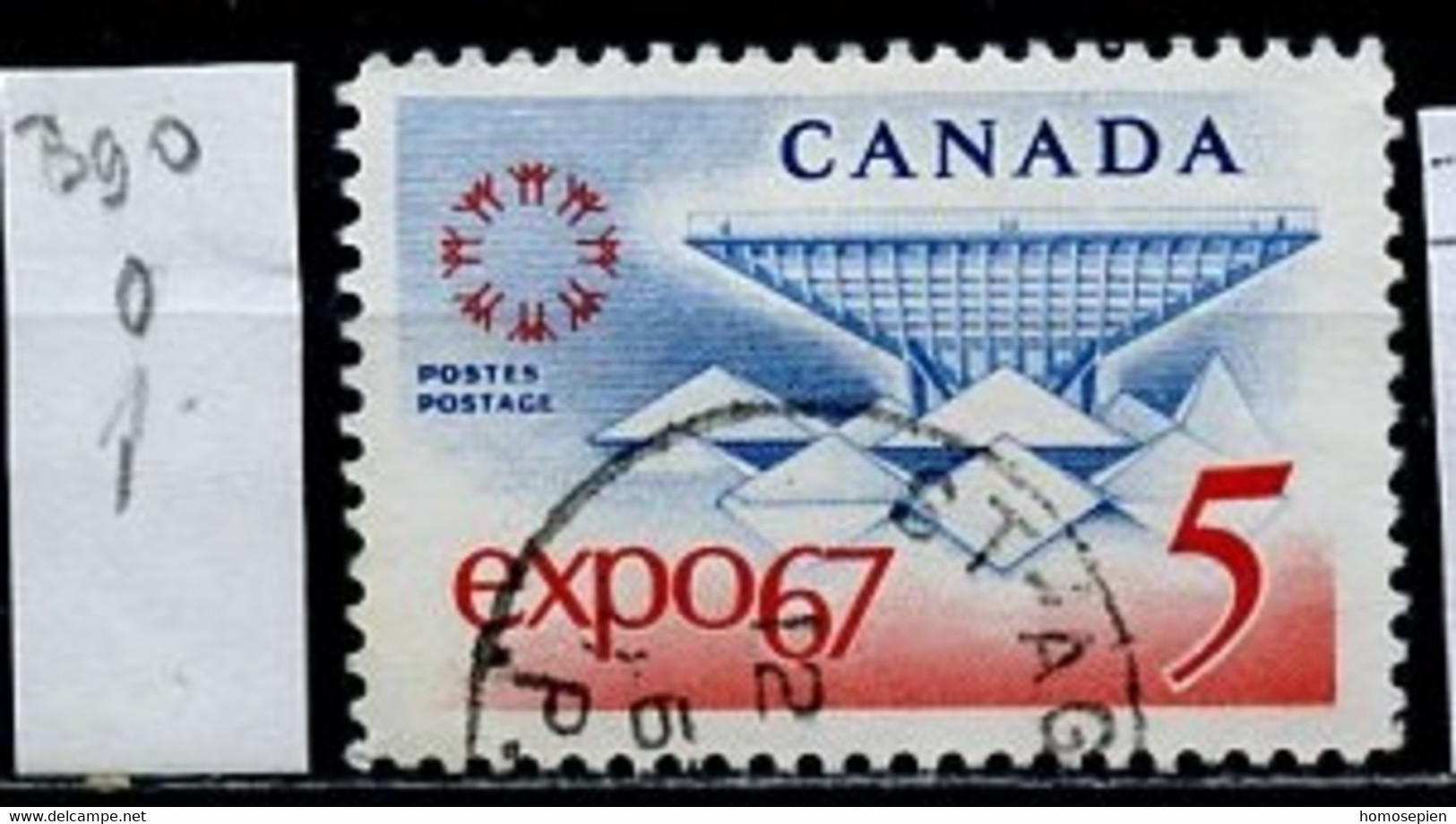 EU Montréal - Canada - Kanada 1967 Y&T N°390 - Michel N°410 (o) - 5c Exposition De Montréal - 1967 – Montréal (Canada)