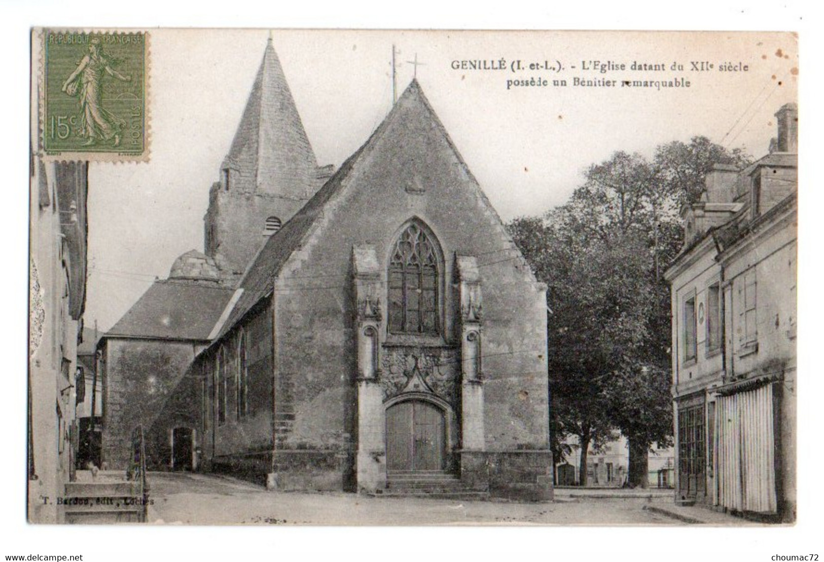 (37) 2436, Genillé, Bardou, L'Eglise - Genillé