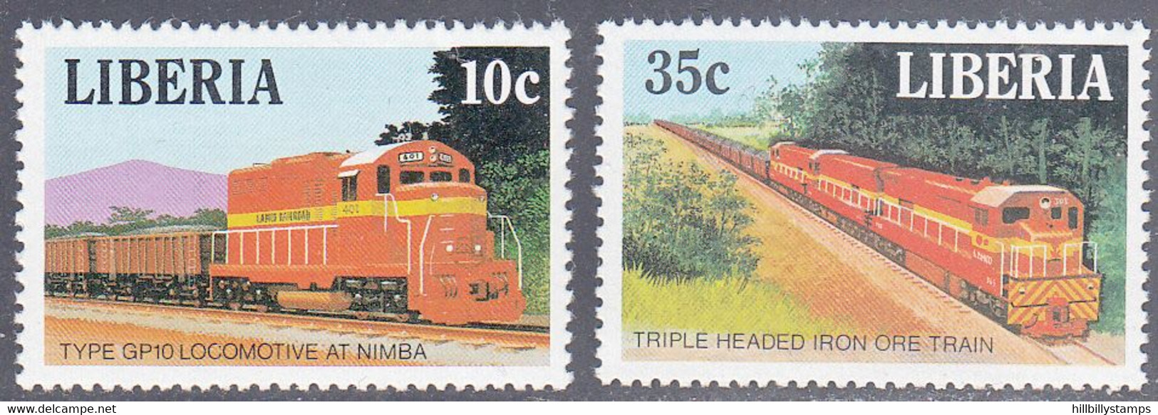 LIBERIA  SCOTT NO. 1085-86  MNH  YEAR  1988 - Liberia