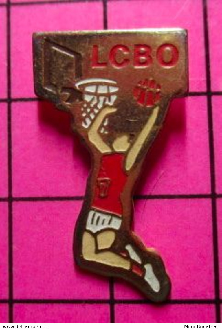 722 Pin's Pins / Beau Et Rare / THEME SPORTS / CLUB BASKET-BALL LCBO BRETTEVILLE SUR ODON - Basketball