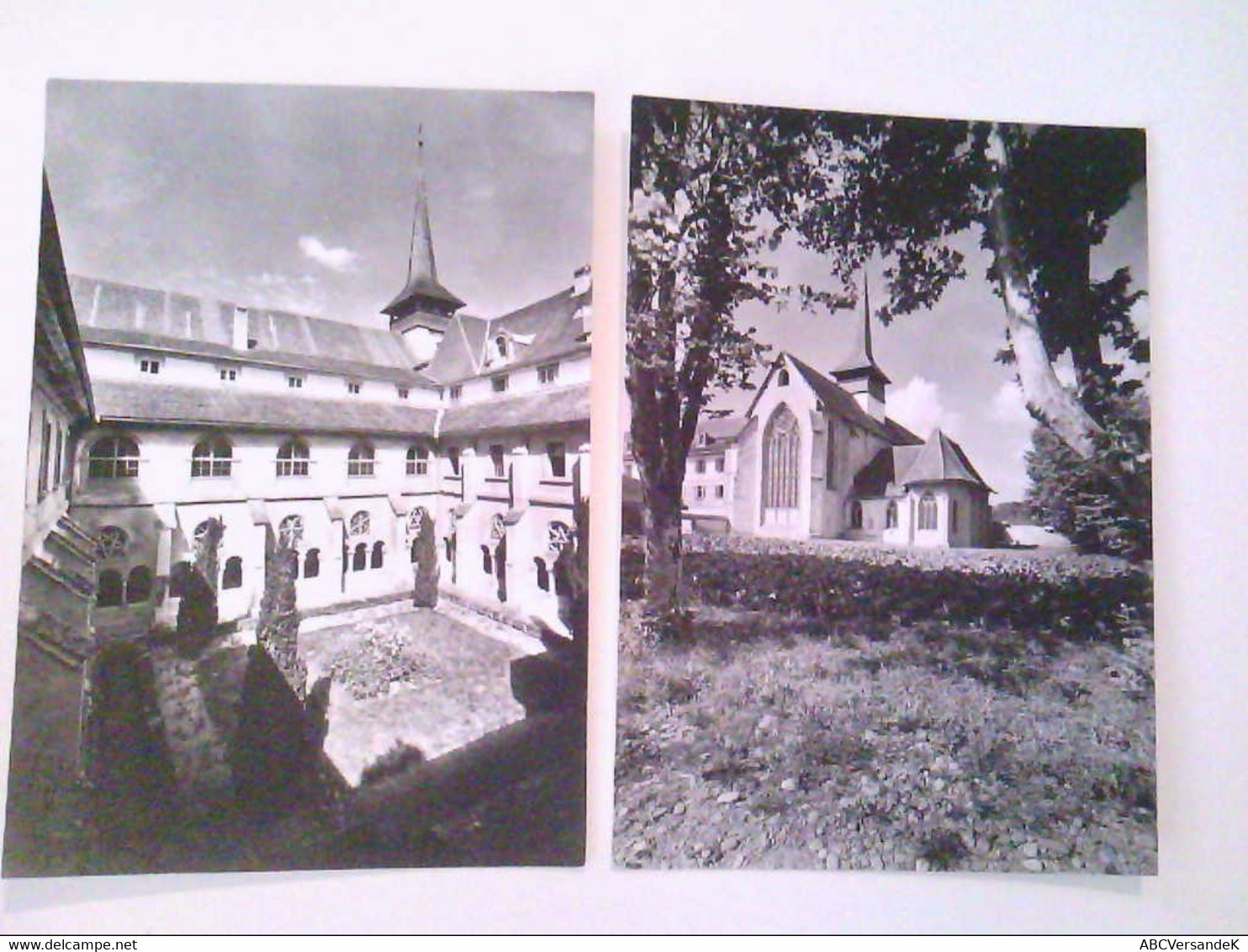 Abbey. Schweiz. Kloster Hauterive. Kirche. Zwei Karten. AK. - Hauterive