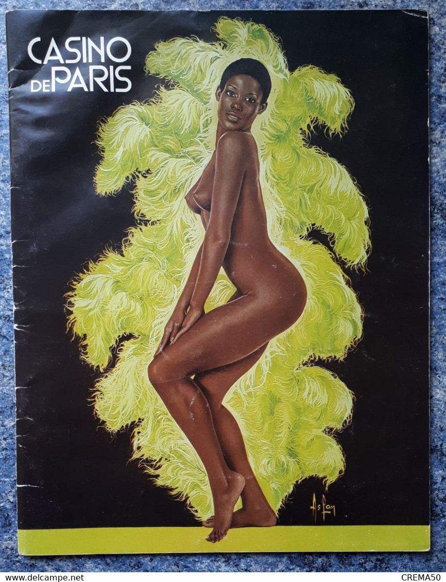 Rare Programme, CASINO De PARIS -  ZIZI JE T'AIME -  Lisette MALDOR. Yves St Laurent, Femmes Nues - Vers 1970 - Programmes