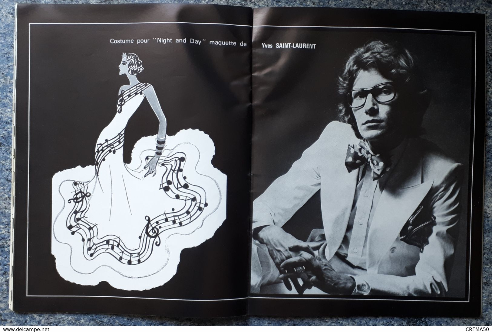 Rare Programme, CASINO De PARIS -  ZIZI JE T'AIME -  Lisette MALDOR. Yves St Laurent, Femmes Nues - Vers 1970 - Programs