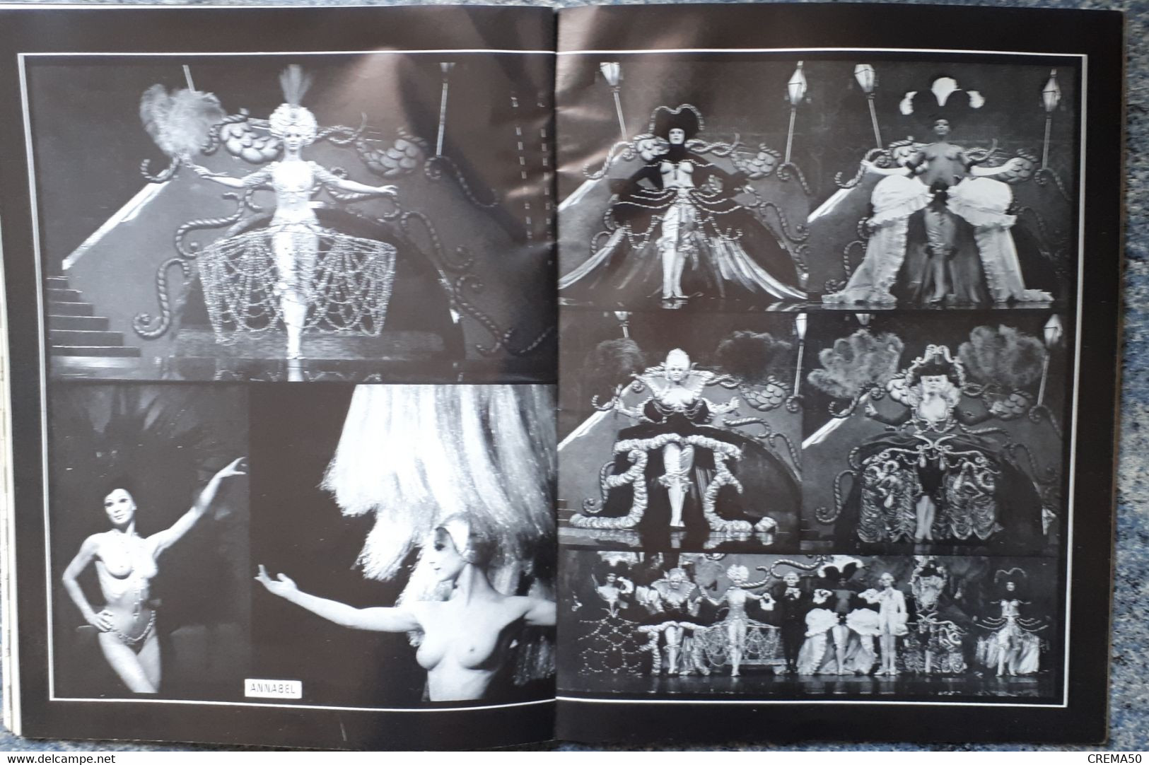 Rare Programme, CASINO de PARIS -  ZIZI JE T'AIME -  Lisette MALDOR. Yves St Laurent, femmes nues - Vers 1970