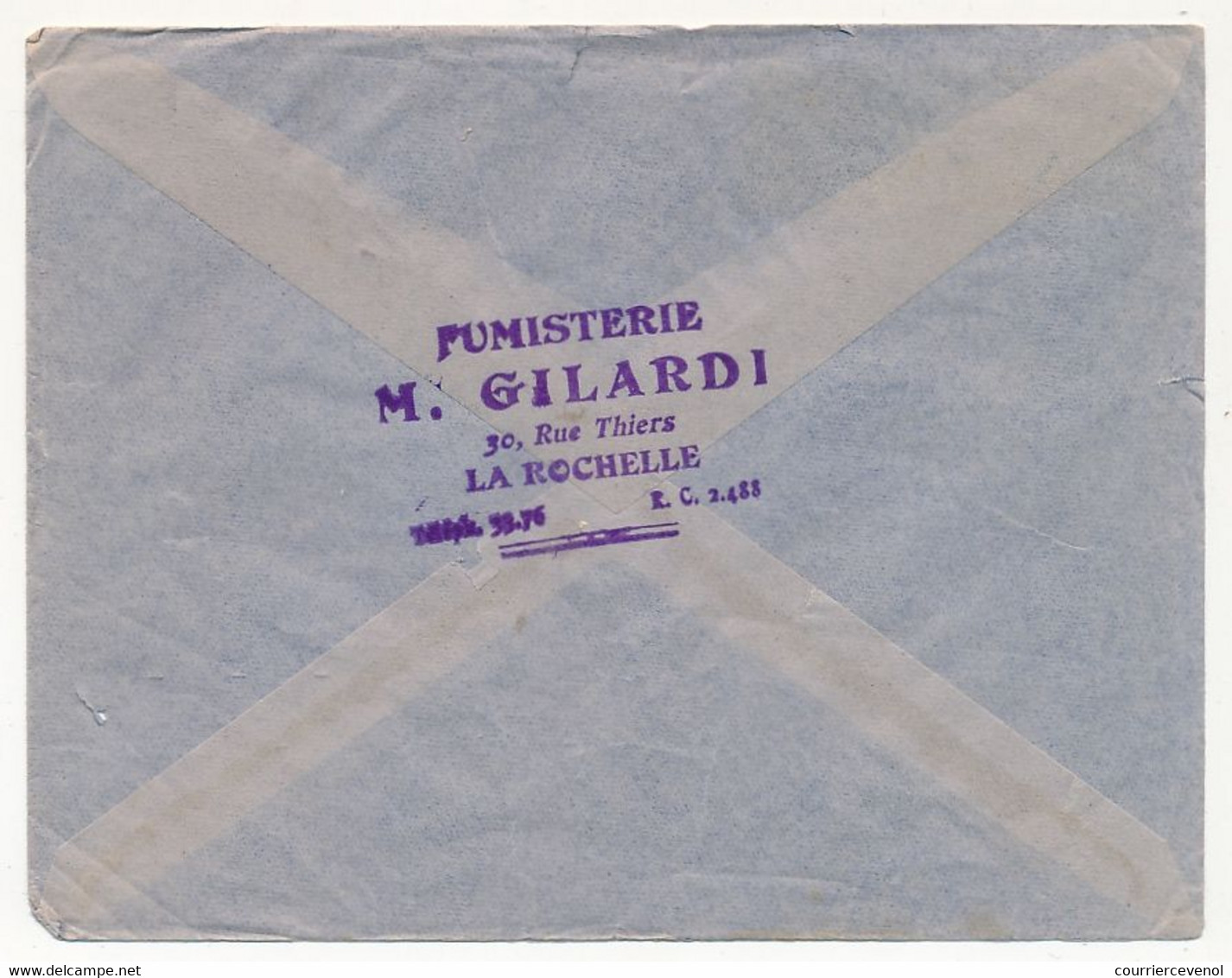 FRANCE - Env. Affr Composé 15F Rocamadour + 50c Lorraine - Pour Brazzaville - Obl La Rochelle RP - 10/7/1947 - Covers & Documents