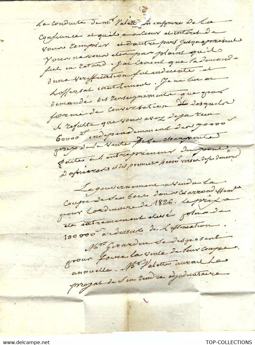 1825 LETTRE  Senlis  Juery => Thuret Banque Place Vendôme  Adresse De  Bijoutier Chaumet  HOTEL BAUDARD ST JAMES V.HIST. - Historische Dokumente