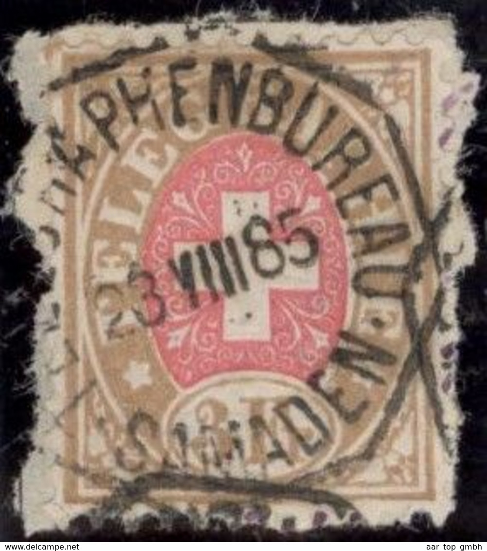 Heimat GR SAMADEN 1885-08-28  Teletgraphen-Stempel Auf 3Fr. Telegraphen-Marke Zu#18 - Télégraphe