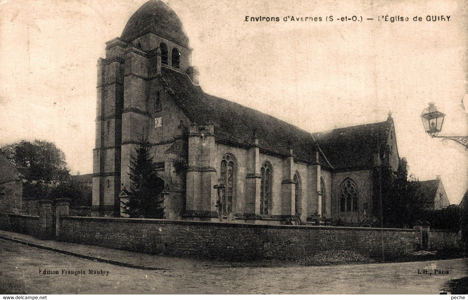 N°89784 -cpa Environs D'Avernes -l'église De Guiry- - Avernes