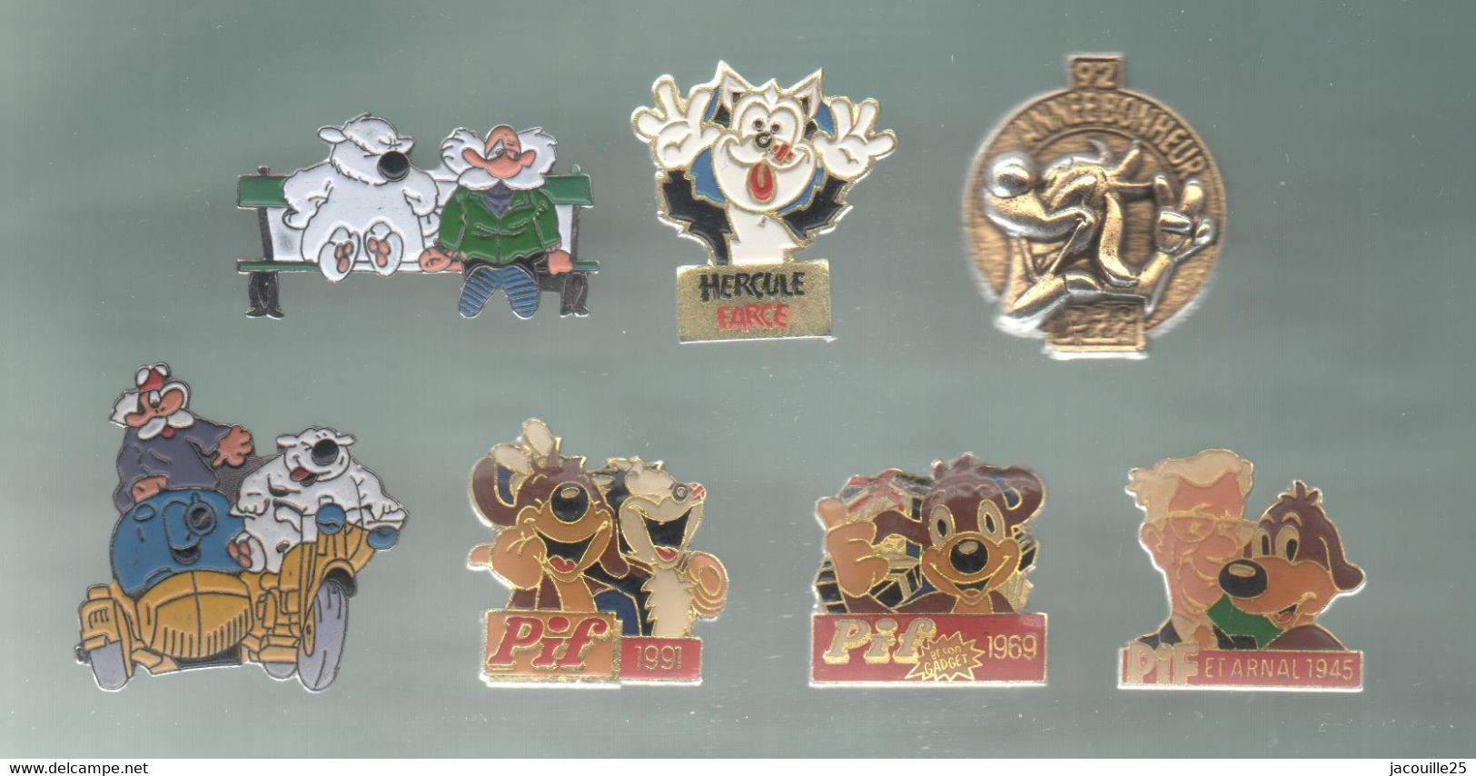 PINS PIN'S  DISNEY 1167 PIF 1069 HERCULE 1991 ARNAL 1945 OURS LOT 7 PINS - Disney