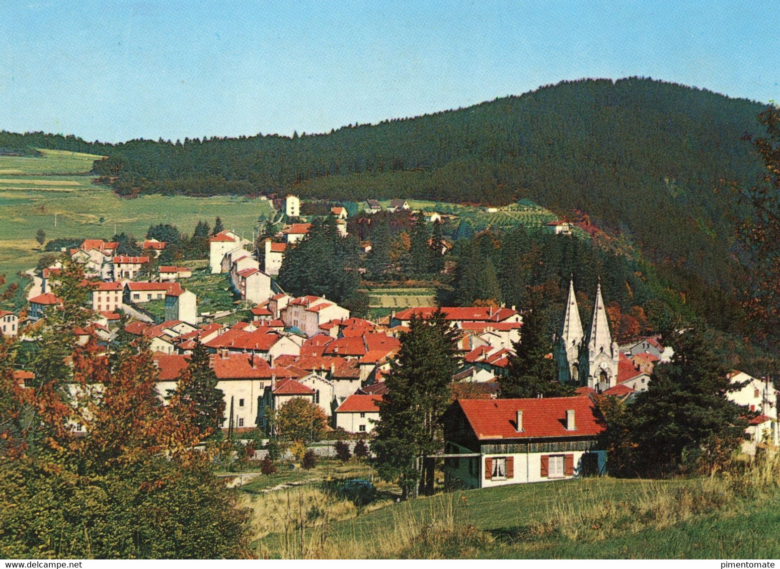 LA LOUVESC VUE GENERALE AERIENNE PANORAMIQUE LOT 3 CARTES - La Louvesc