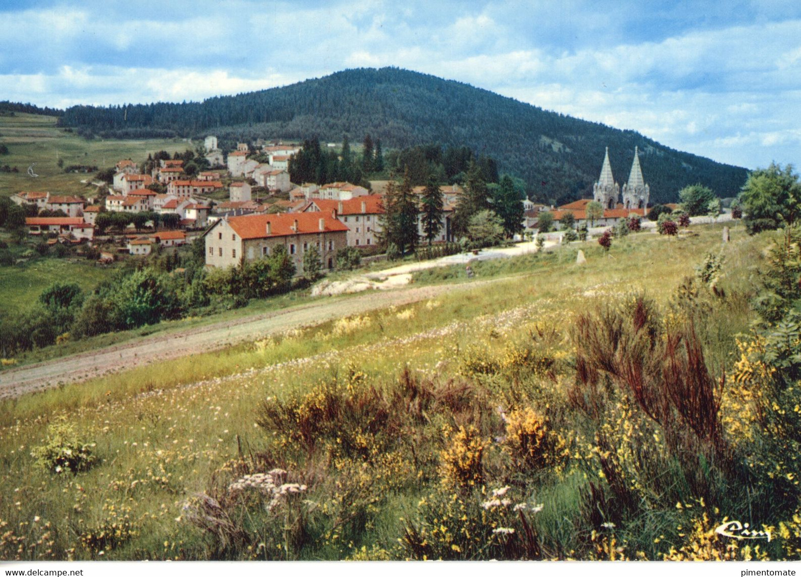 LA LOUVESC VUE GENERALE AERIENNE PANORAMIQUE LOT 3 CARTES - La Louvesc