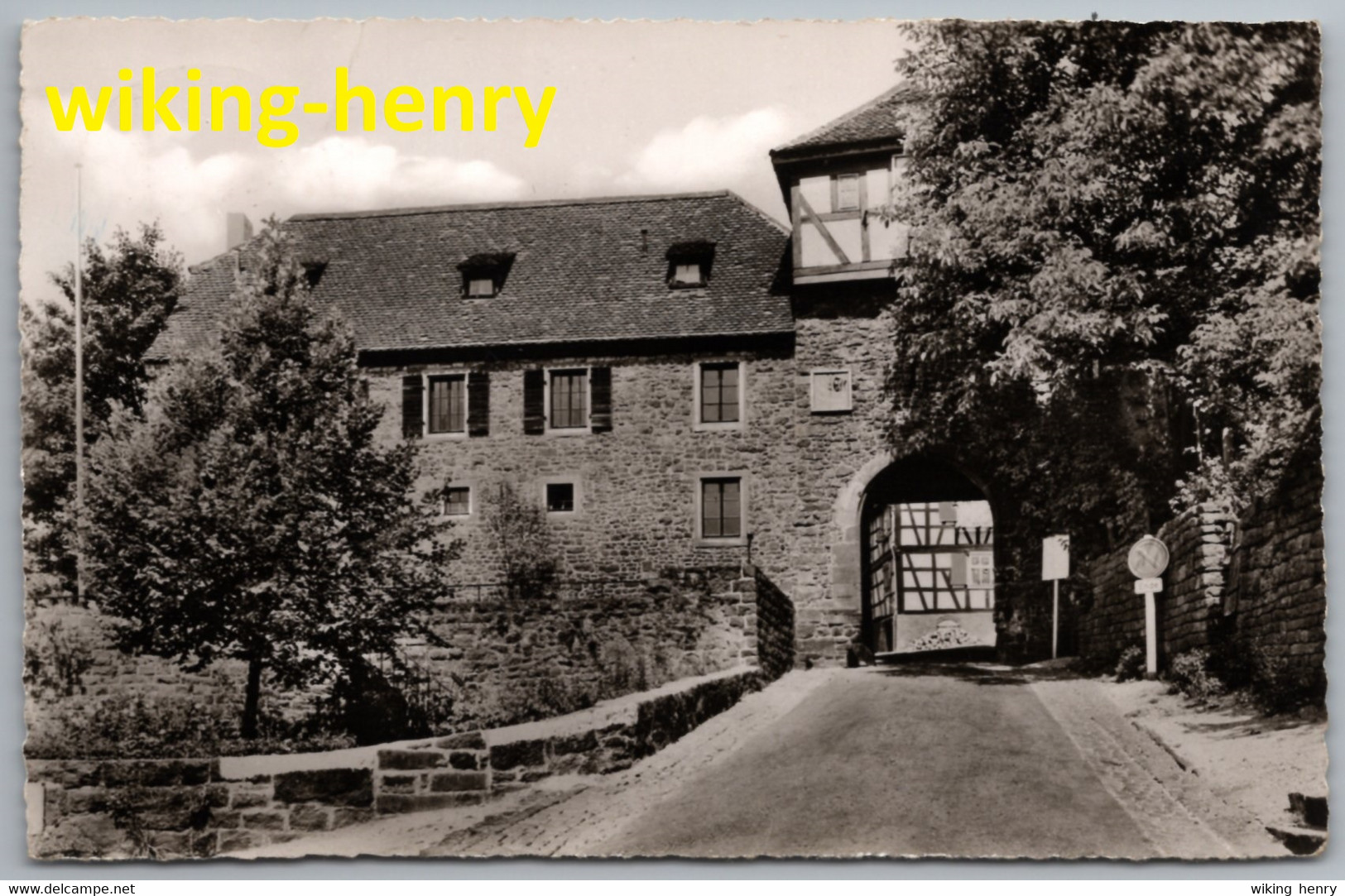 Neckargemünd Dilsberg - S/w Altes Tor Mit Jugendherberge - Neckargemünd