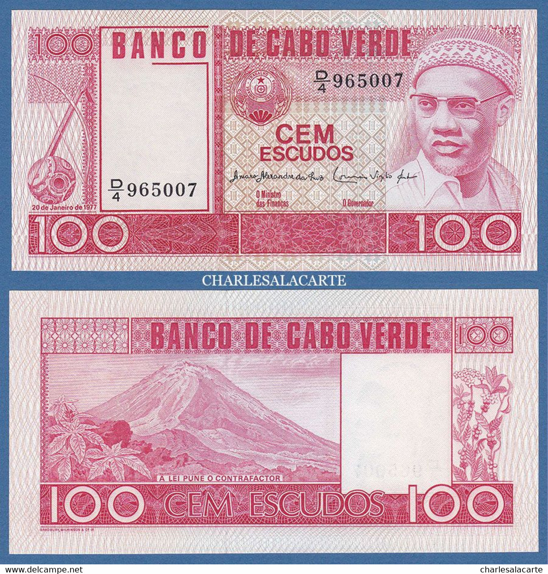 1977  CAPE VERDE  100 ESCUDOS  P 54a  NEUF UNC. CONDITION - Cap Vert