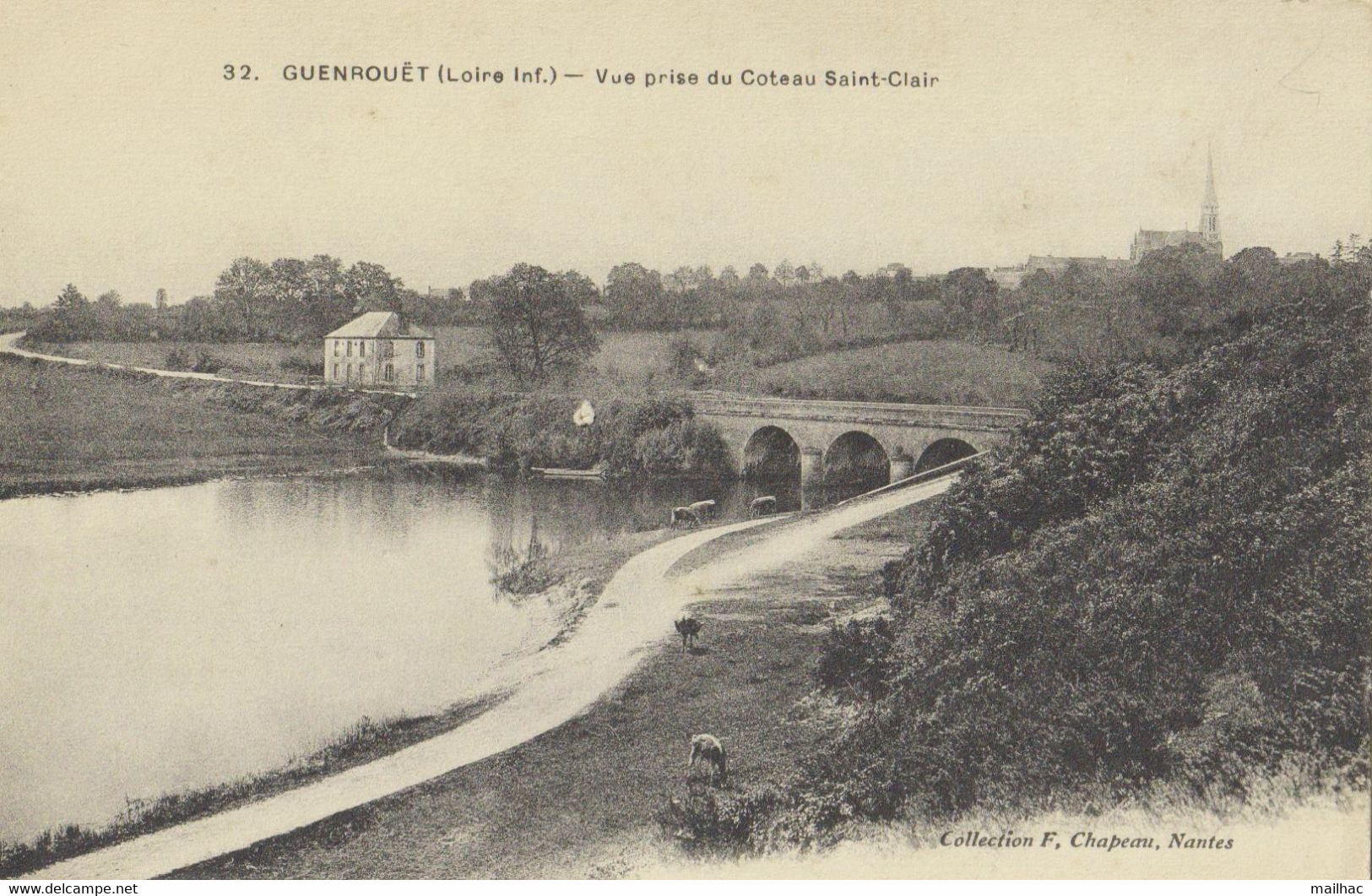 D 44 - GUENROUET - Vue Prise Du Coteau Saint-Clair - Coll. Chapeau - Non Voyagée - - Guenrouet