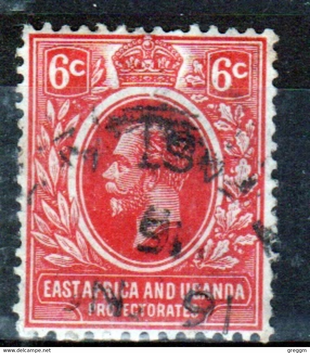 East Africa And Uganda 1912 King George V 6c Stamp In Fine Used Condition. - Protectorados De África Oriental Y Uganda