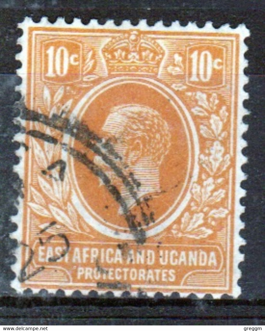 East Africa And Uganda 1912 King George V 10c Stamp In Fine Used Condition. - Protectorats D'Afrique Orientale Et D'Ouganda