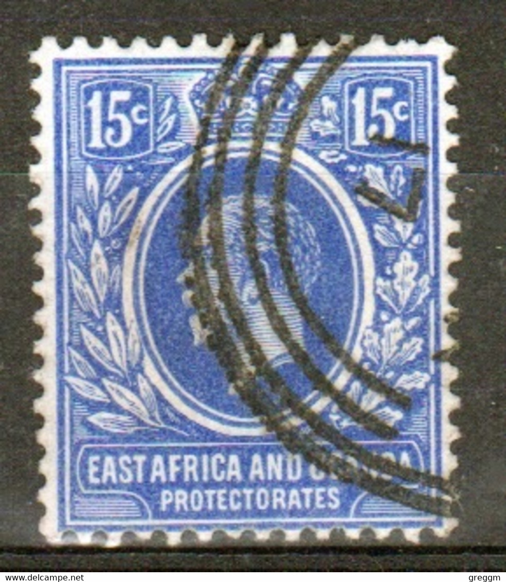 East Africa And Uganda 1912 King George V 15c Stamp In Fine Used Condition. - Protectoraten Van Oost-Afrika En Van Oeganda