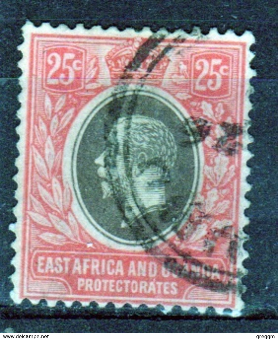 East Africa And Uganda 1912 King George V 25c Stamp In Fine Used Condition. - Protectorados De África Oriental Y Uganda