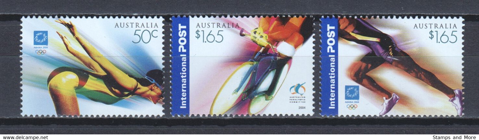 Australia 2004 Mi 2332-2334 MNH SUMMER OLYMPICS & PARALYMPICS ATHENS - Neufs