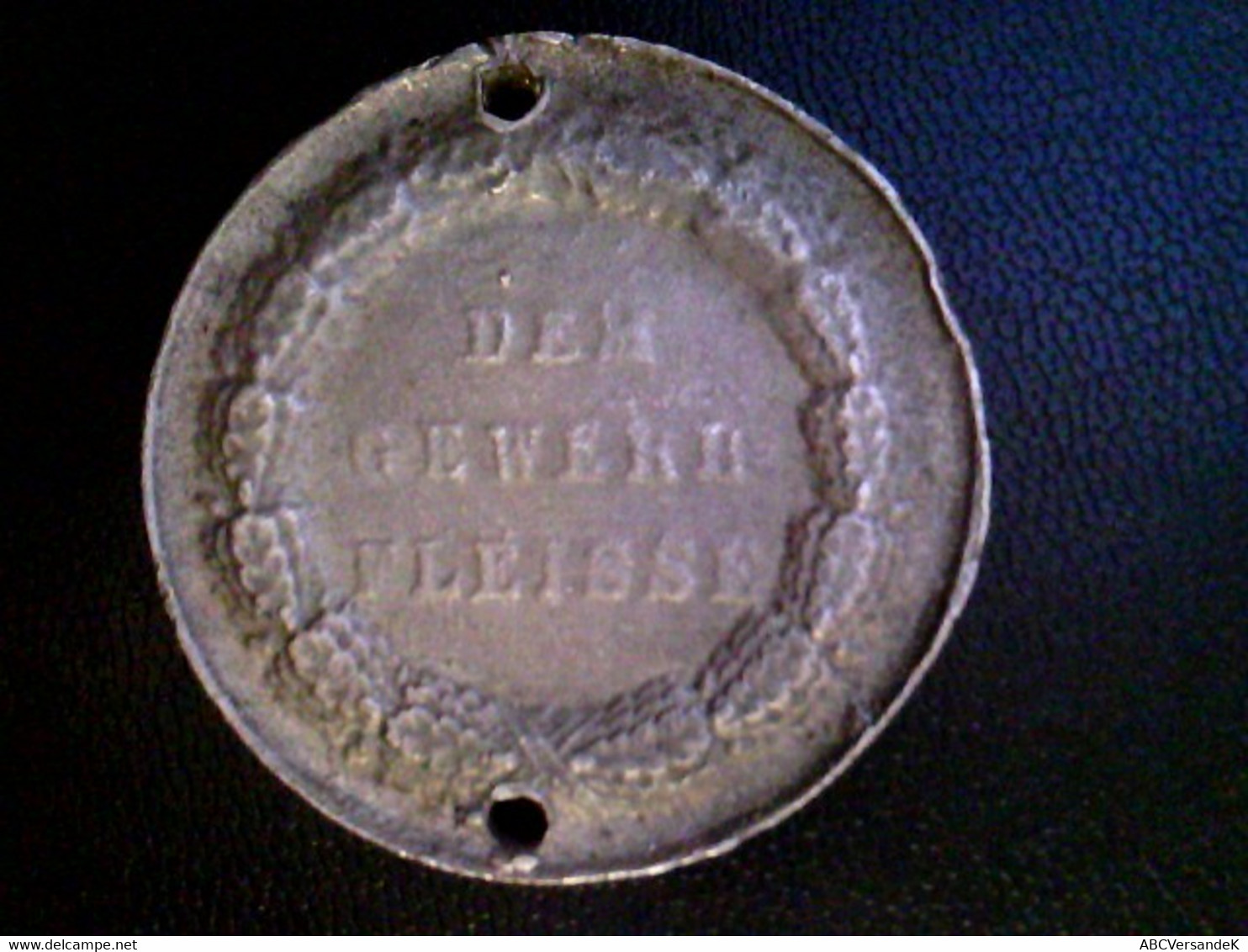 Medaille: VS. Erste Nassauische Gewebe Ausstellung In Wiesbaden  RS. Der Gewerb - Fleisse - Numismatik