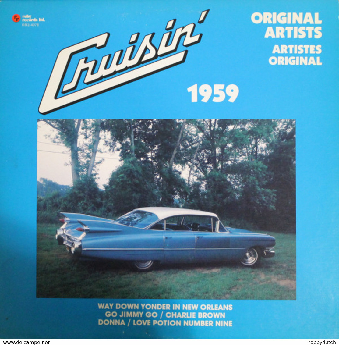 * LP * CRUISIN'  1959 - VARIOUS ARTISTS (Canada 1981) - Compilaties