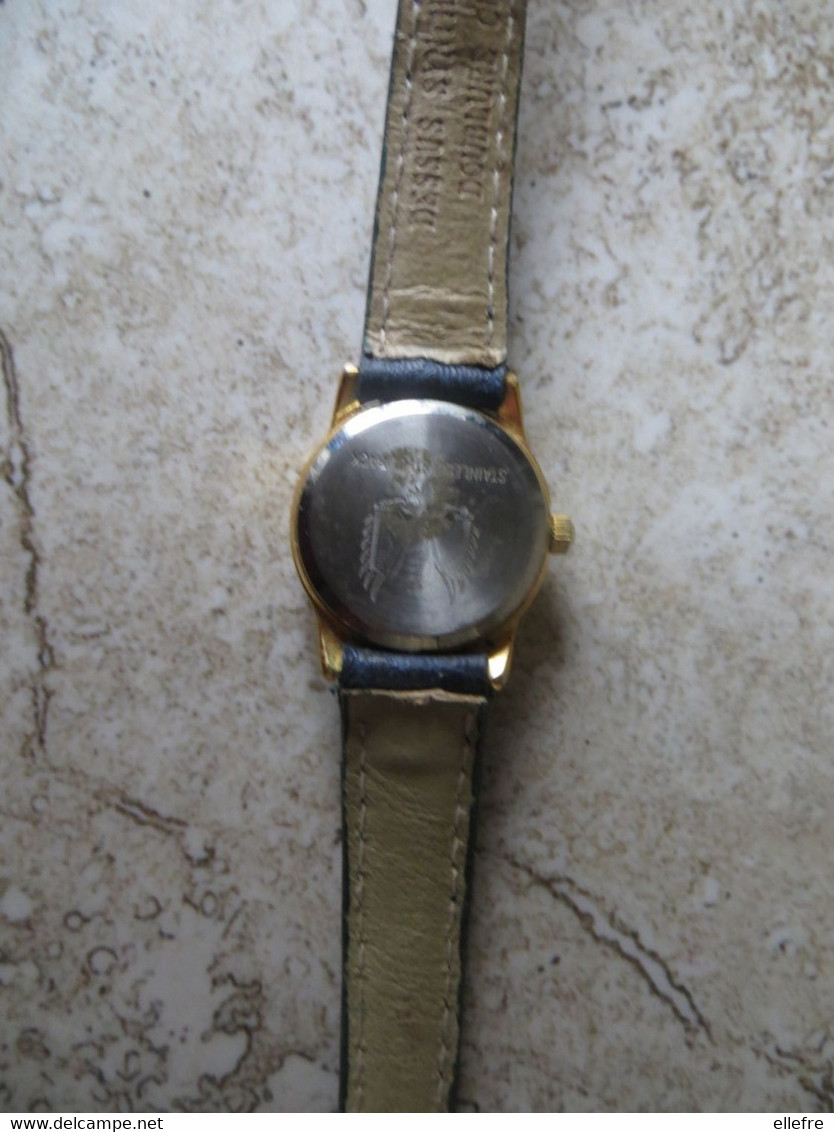 Montre Femme à Quartz Marque LIP - Avec Bracelet Dessus Synthétique Et Doublure Cuir En état D' Usage - Advertisement Watches