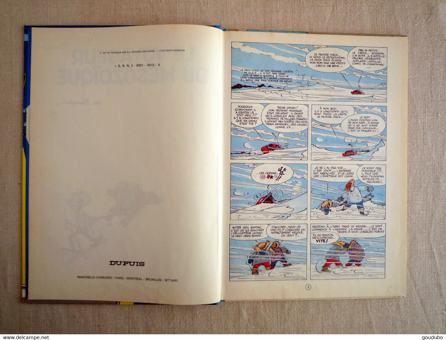 Le Voyageur Du Mésozoique Spirou Et Fantasio N°13 Dupuis 1977. - Franquin