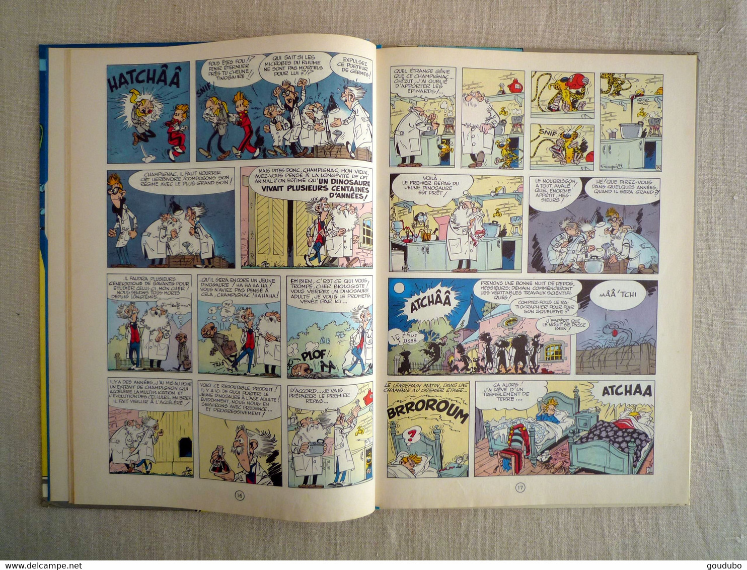 Le Voyageur Du Mésozoique Spirou Et Fantasio N°13 Dupuis 1977. - Franquin