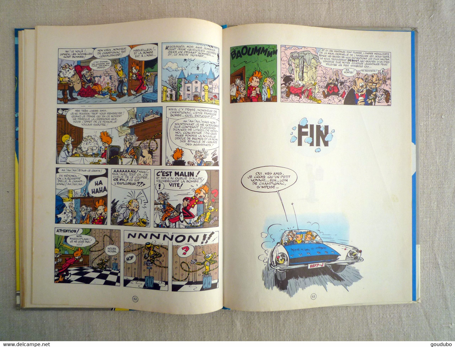 Le voyageur du Mésozoique Spirou et Fantasio N°13 Dupuis 1977.