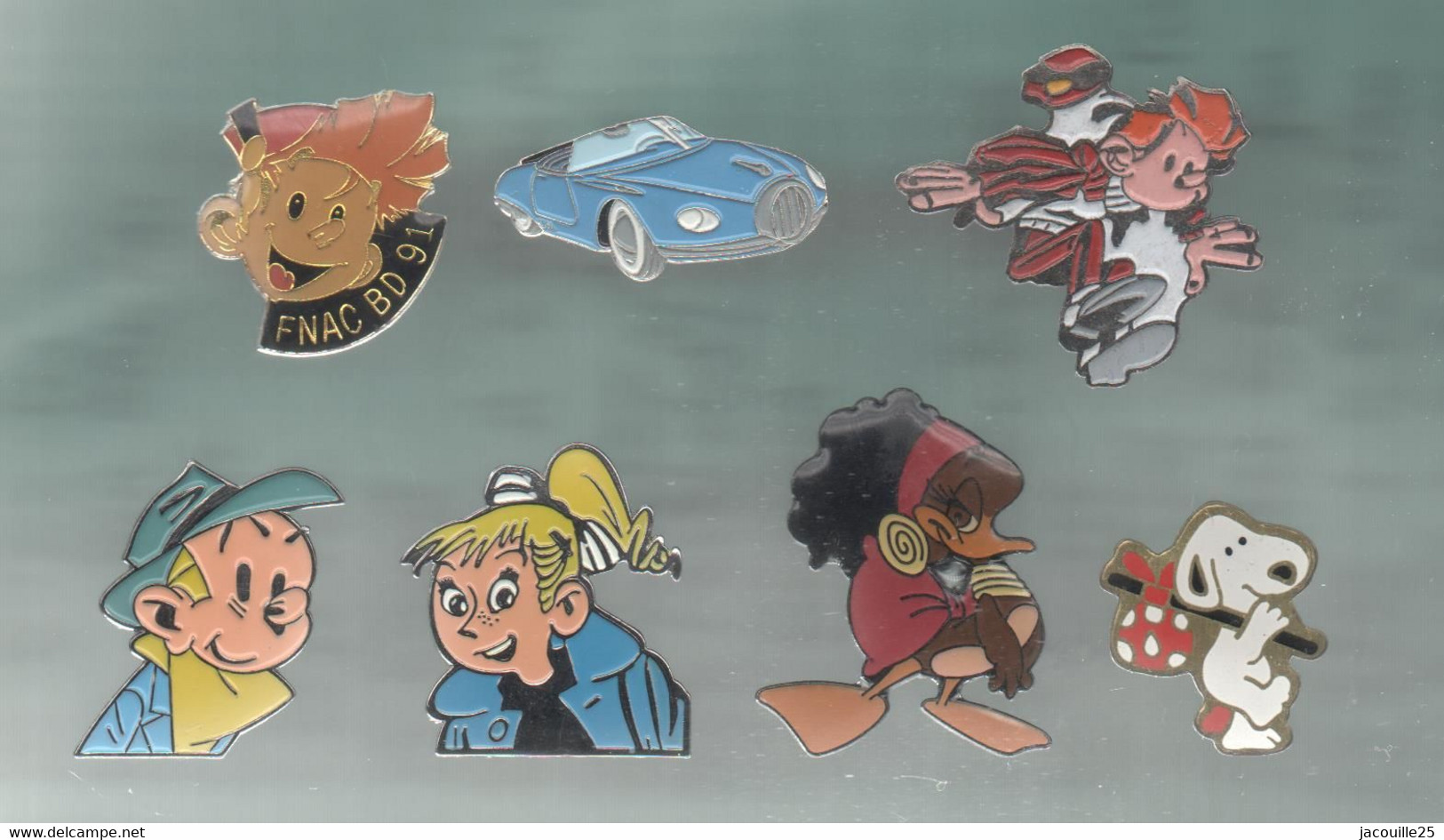 PINS PIN'S  DISNEY 1173 SPIROU SNOOPY SPEEDY FNAC AUTO  LOT 7 PINS - Disney