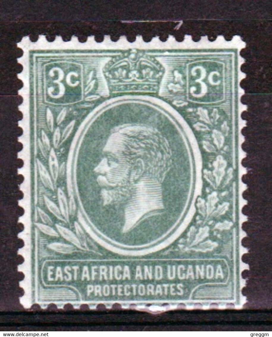 East Africa And Uganda 1921 King George V 3c In Mounted Mint Condition. - Protectorados De África Oriental Y Uganda